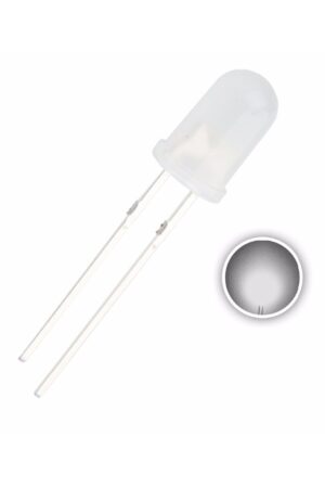Diodo Led Blanco Difuso 5mm