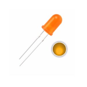 Diodo Led Naranja Difuso 5mm