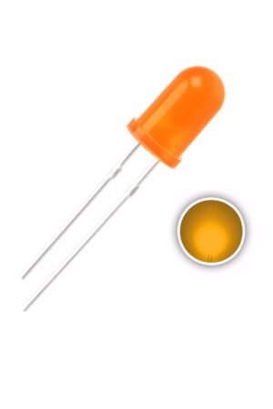 Diodo Led Naranja Difuso 5mm