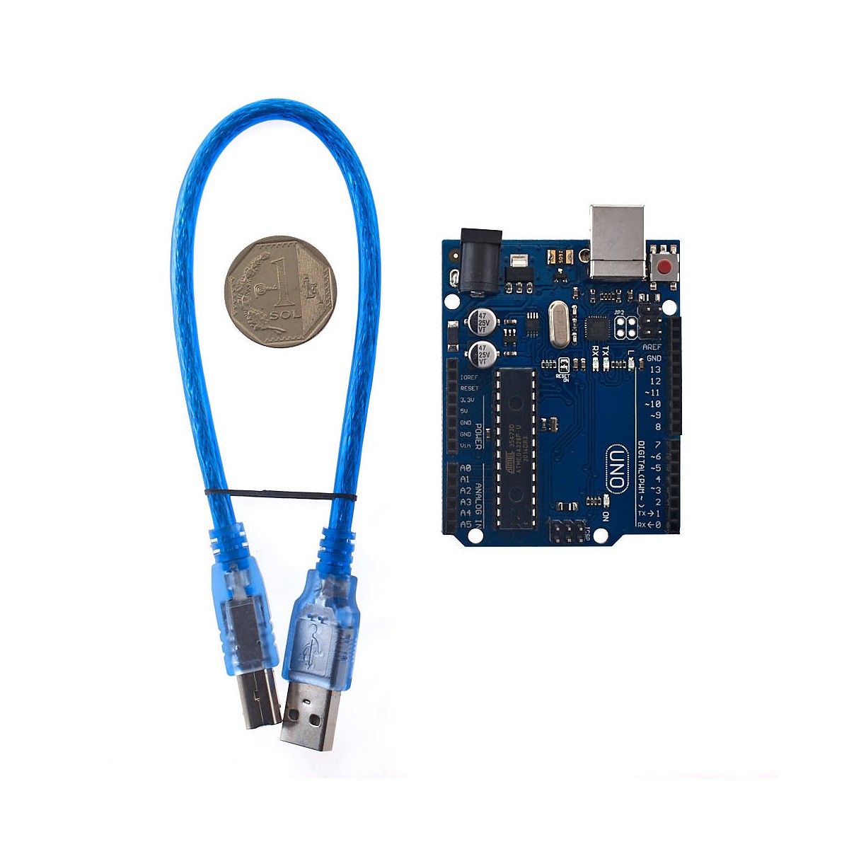 Arduino UNO R3 Compatible. Tarjeta de Aprendizaje de Electrónica