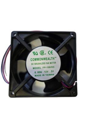 VENTILADOR 12VDC 0.60A 120X120X38MM COMMONWEALTH FP-108-12VDC