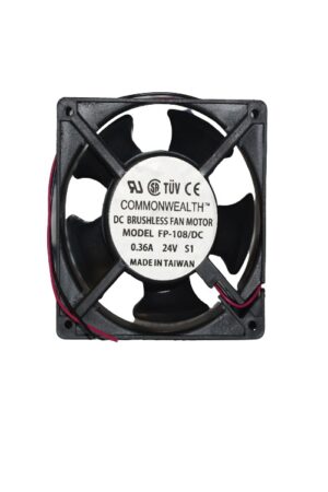 VENTILADOR 24VDC 0.36A 120X120X38MM COMMONWEALTH FP-108-24VDC