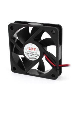 VENTILADOR PLASTICO 6X6X1.5CM 12V/0.18A /2.16W