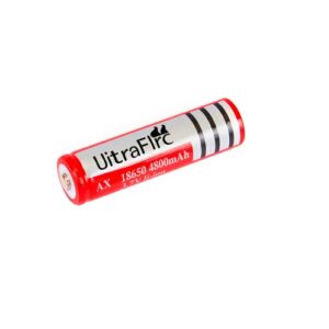 BATERIA ION DE LITIO (LI-ION) RECARGABLE TUBULAR, ROJA 18650 69X18MM 3.7V/723MA (UNIDAD)