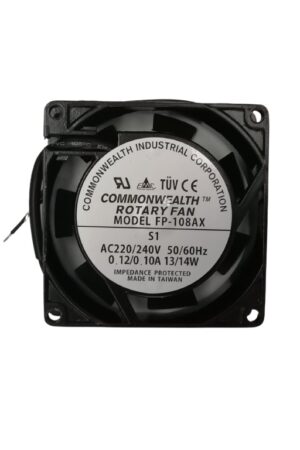 VENTILADOR 220VAC 0.12/0.10A 80X80X25MM COMMONWEALTH FP-108AX-220V