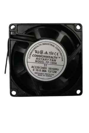 VENTILADOR 220VAC 0.08A 80X80X38MM COMMONWEALTH FP-108A-1-220V