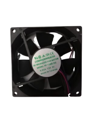 VENTILADOR 12VDC 0.32A 92X92X25MM COMMONWEALTH FP-108B-12VDC