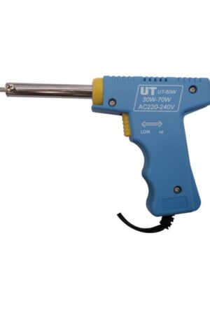 CAUTIN TIPO PISTOLA REGULABLE MANGO DE PLASTICO CELESTE 30W A 70W