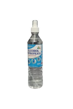 ALCOHOL ISOPROPILICO BOTELLA DE 500ML CON ATOMIZADOR