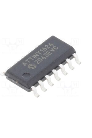 ATTINY1624-SSF MICROCONTROLADOR DE 8 BITS - MCU 20MHZ, 16KB, SOIC14, IND 125C, GREEN