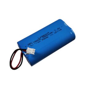 BATERIA ION DE LITIO (LI-ION) RECARGABLE TUBULAR, AZUL 18650 65X36MM 7.4V/2600MA