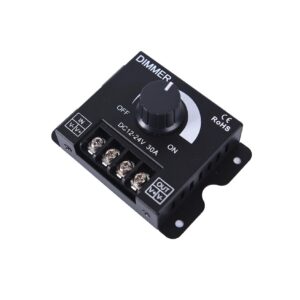 MODULO DIMMER PARA LUCES LED O MOTOR DC, CARCASA METALICA 12-24VDC/30A/720W