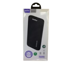 POWER BANK 15000MA ENTRADA MICRO USB Y TIPO C / SALIDA DOBLE USB