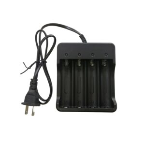 CARGADOR DE BATERIAS MODELO 18650 DE (4 BATERIAS) 4.2VDC/1.2A