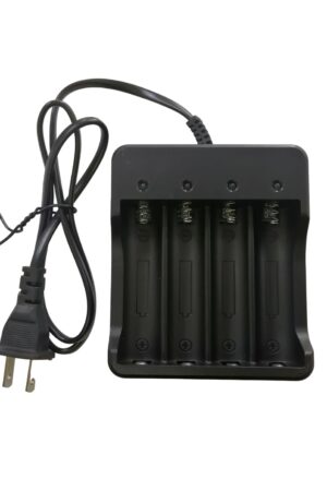 CARGADOR DE BATERIAS MODELO 18650 DE (4 BATERIAS) 4.2VDC/1.2A