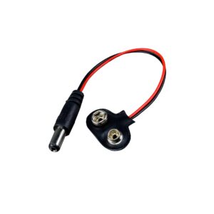 BROCHE PARA BATERIA MODELO 9V CON PLUG CABLE 10CM