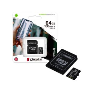 MEMORIA MICRO SD 64GB KINGSTON CANVAS SELECT PLUS UHS-I CLASE 10