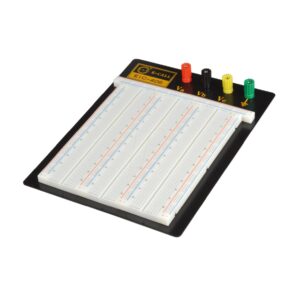 PROTOBOARD DE 2490 PUNTOS BASE NEGRA DE METAL (BLANCO)