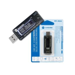 VOLTIMETRO MILIAMPERIMETRO USB MULTIFUNCIONAL 2.8-30VDC/0-5A (PANTALLA LIQUIDA)