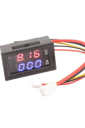 VOLTIMETRO AMPERIMETRO DIGITAL DE 0-99.9VDC 10ADC (4.5CM X2.8CM)