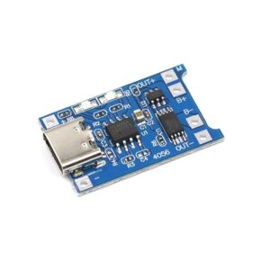 TP4056 MODULO CARGADOR CON PROTECCION PARA BATERIAS DE LITIO 3.7V (TIPO C)