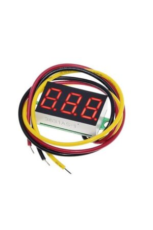 MINI VOLTIMETRO DIGITAL DE 0-99.9VDC (3.2CM X1.2CM)