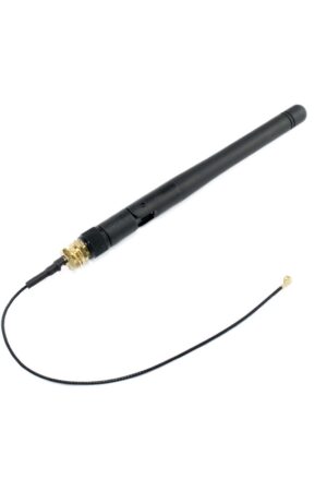 ANTENA IPEX DE 2,4GHZ,CON EXTENSIÓN SMA-HEMBRA A UFL/IPX/IPEX, COMPATIBLE CON TARJETAS DE DESARROLLO ESP32,LORA,SIM800,SIM900, ETC