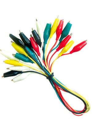 SET DE COCODRILOS PEQUEÑOS CON CABLE 50CM MODELO (QK-8143) 10 PIEZAS