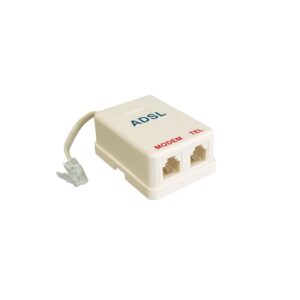 FILTRO SPLITER ADSL DE 2 SALIDAS RJ11 PARA TELEFONO Y MODEM INTERNET