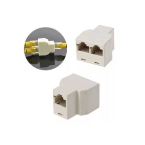 UNION DE PLASTICO PARA CONECTOR RJ45 8 HILOS 2 VIAS