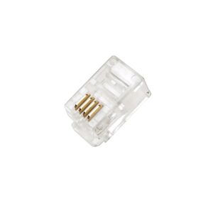 CONECTOR RJ9 PARA CABLE TELEFONICO 4 HILOS