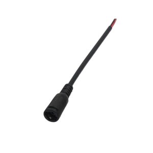 CONECTOR DE ALIMENTACION DC 2.1MM CON HEBILLA CABLE DE 15CM (HEMBRA)