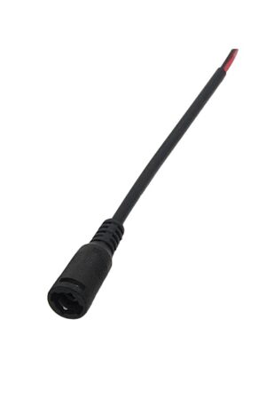 CONECTOR DE ALIMENTACION DC 2.1MM CON HEBILLA CABLE DE 15CM (HEMBRA)
