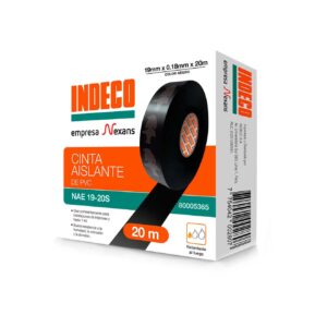 CINTA AISLANTE ELECTRICA DE VINIL USO GENERAL ,19MM X 0.15MM X 20M (COLOR NEGRO)