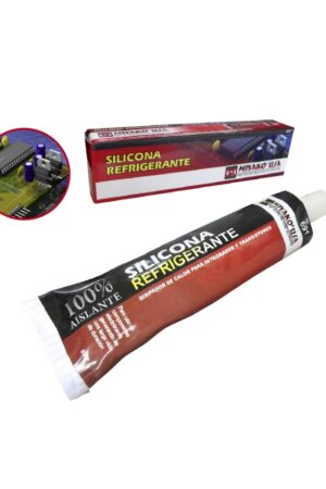 SILICONA REFRIGERANTE COLOR BLANCO ENVASE EN CHISGUETE -30C A 180C 80GR