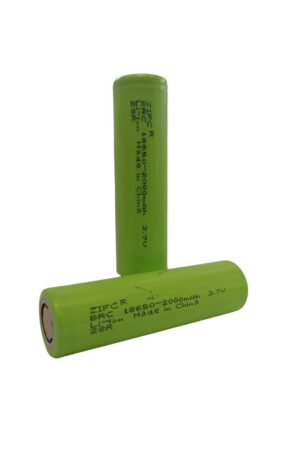 BATERIA ION DE LITIO (LI-ION) RECARGABLE TUBULAR, VERDE 18650 65X18MM 3.7V/1768MA (UNIDAD)