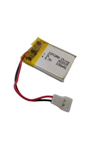 BATERIA POLIMERO DE LITIO (LI-PO) RECARGABLE PLANA 3.7V/100MA/0.4W (MEDIANA)