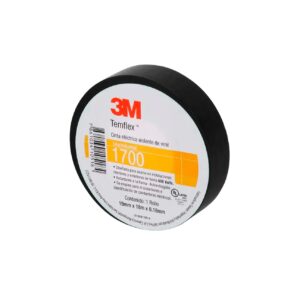 CINTA ELECTRICA DE VINIL 3M™ TEMFLEX™ 1700, NEGRA, 19 MM X 18 METROS