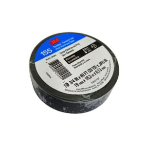 CINTA ELÉCTRICA DE PVC 3M™ TEMFLEX™ 155, NEGRA, 19 MM X 18 METROS