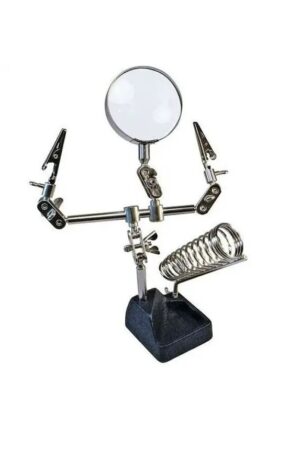 SOPORTE PARA CAUTIN PESADO CON LUPA Y PINZAS