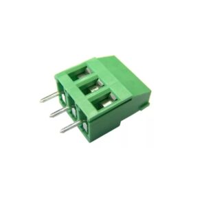 BORNERA DE CONEXION MONTAJE IMPRESO COLOR VERDE (RECTO) (3 CONTACTOS) 300V/10A PITCH 5.0MM 12-22 AWG