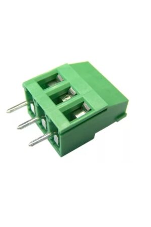 BORNERA DE CONEXION MONTAJE IMPRESO COLOR VERDE (RECTO) (3 CONTACTOS) 300V/10A PITCH 5.0MM 12-22 AWG