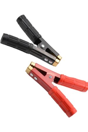 COCODRILO COLOR ROJO Y NEGRO PARA CABLE 155MM 1000A (PAR)