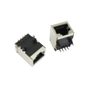 CONECTOR JACK RJ45 PARA IMPRESO BLINDADO METALICO