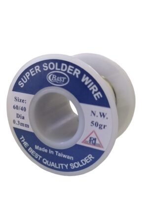 ESTAÑO PARA SOLDAR COMPOSICION (60/40) TAIWANES 0.3MM 50G