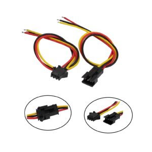 CONECTOR MOLEX JST AEREO 2.54MM MACHO Y HEMBRA, NEGRO (CABLE 15CM) 3 PINES