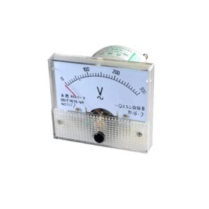 VOLTIMETRO DE PANEL ANALOGICO, MODELO AGUJA 6.5CM X 5.5CM 300VAC