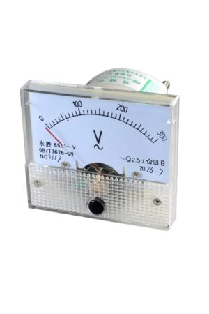 VOLTIMETRO DE PANEL ANALOGICO, MODELO AGUJA 6.5CM X 5.5CM 300VAC