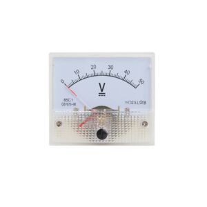 VOLTIMETRO DE PANEL ANALOGICO, MODELO AGUJA 6.5CM X 5.5CM 50VDC