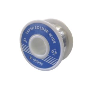 ESTAÑO PARA SOLDAR COMPOSICION (60/40)+ 2% FLUX 0.8MM 100G